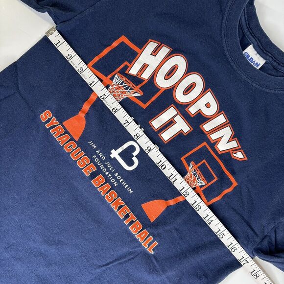Syracuse Orange Basketball T Shirt Size Small Hoopin It At The Dome Jim Boeheim - Picture 7 of 12